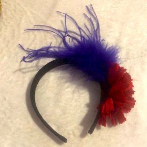 Halloween beautiful purple feather hair band